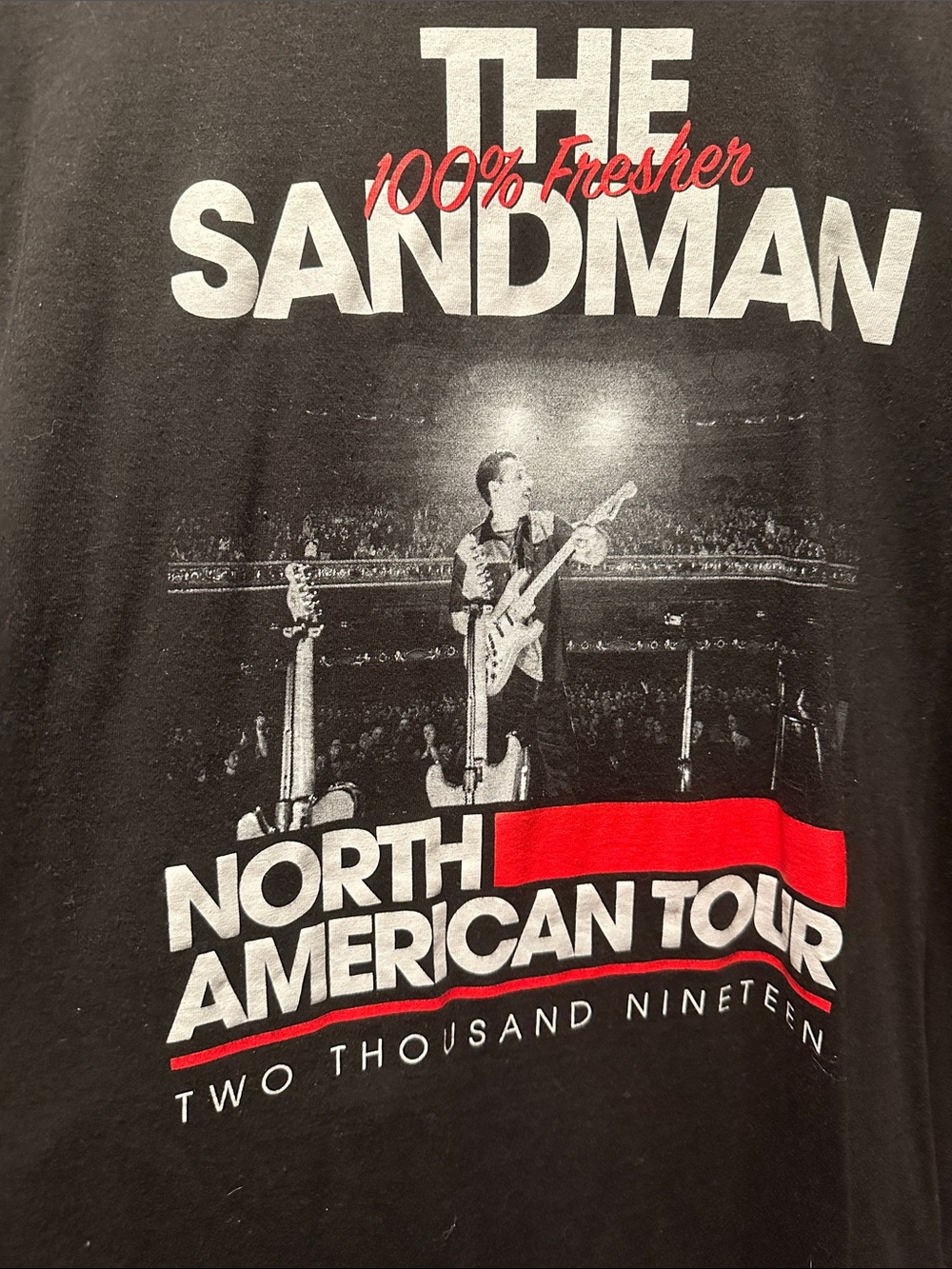 The Sandman Adam Sandler tour  Graphic Tee - Black